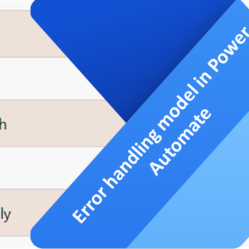 Error handling model in Power Automate