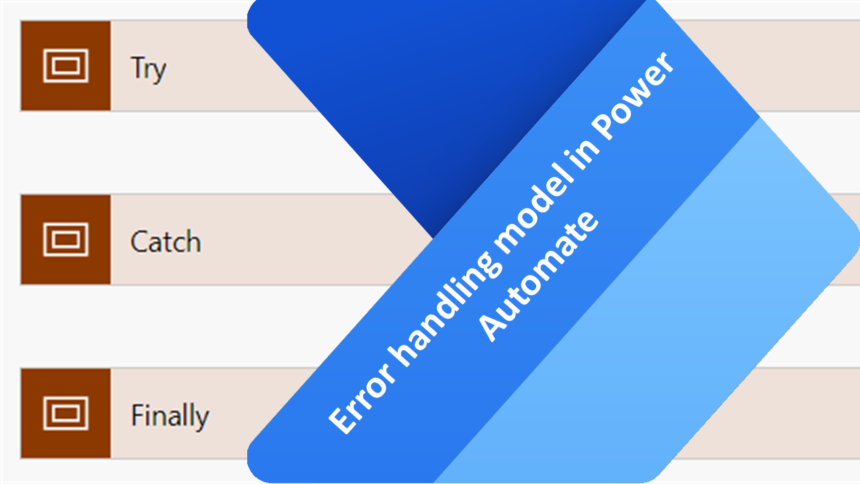 Error handling model in Power Automate